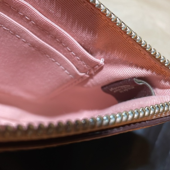 Like New Coach blush wristlet & box keychain not included - Picture 5 of 7